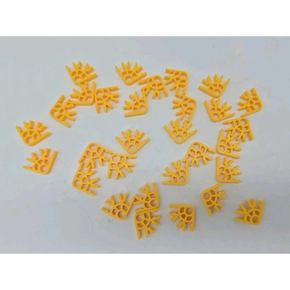 K'Nex Micro 3-way Yellow Connectors Lot 30 Knex Replacement Parts Pieces #509042
